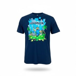 Minecraft Graphic Short Sleeve Tee Size Youth Large 14/16 Official Merchandise